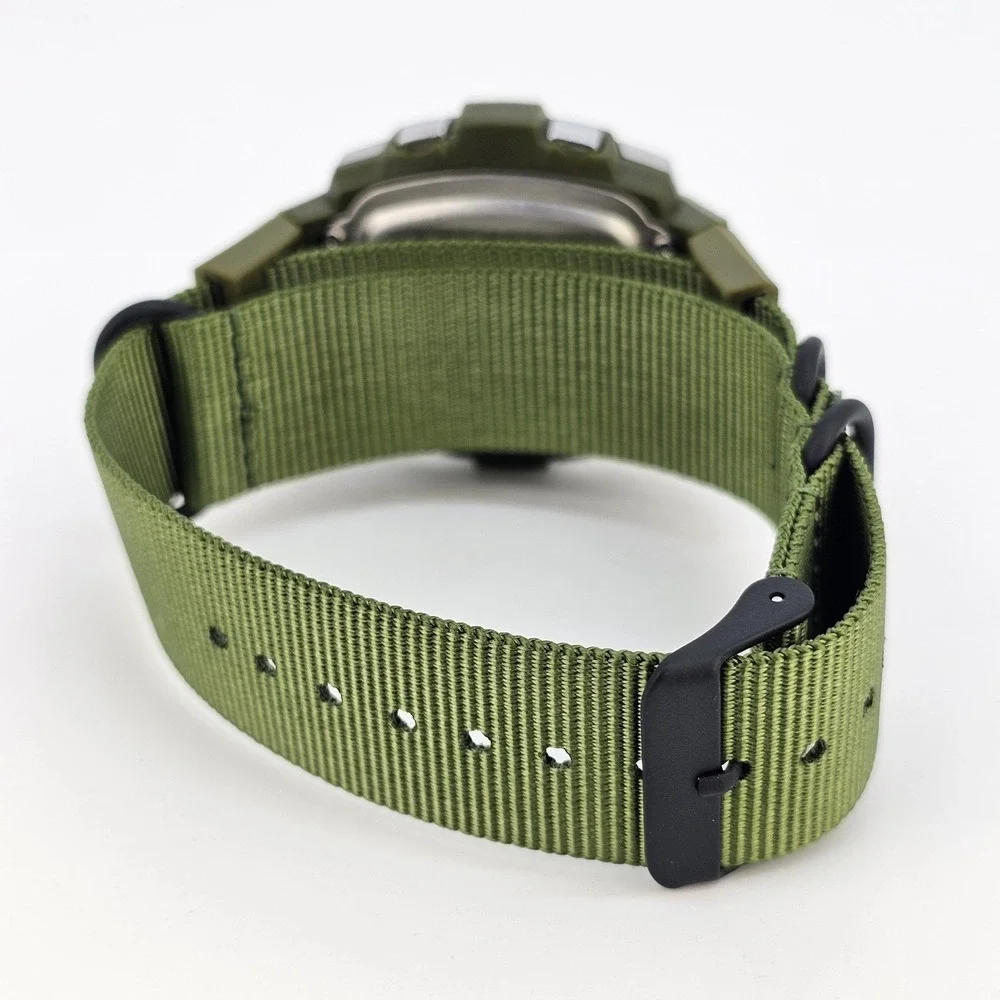 VTG Gap Sport Men's Digital Watch 45MM‎ New Army Green Nylon Band New Battery